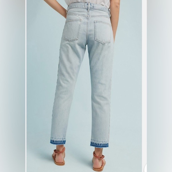 Anthropologie Current Elliott The Slouchy Skinny Straight Cropped Jeans Size 27 - Picture 16 of 16